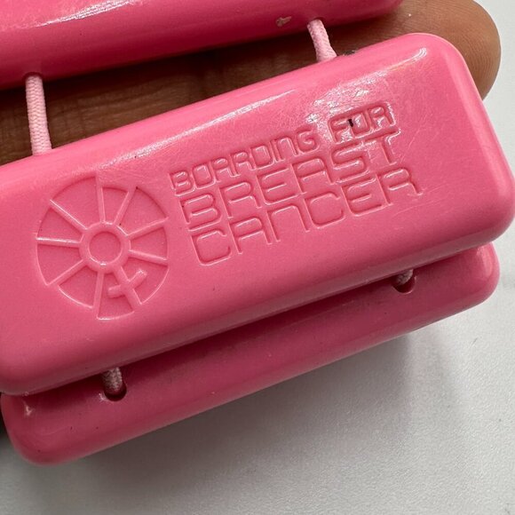 Nixon Vega Watch Women Pink Rectangle Dial Stretched Out Band New Battery - Picture 5 of 7